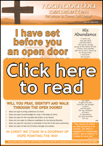 Maranatha Newsletter - click here read
